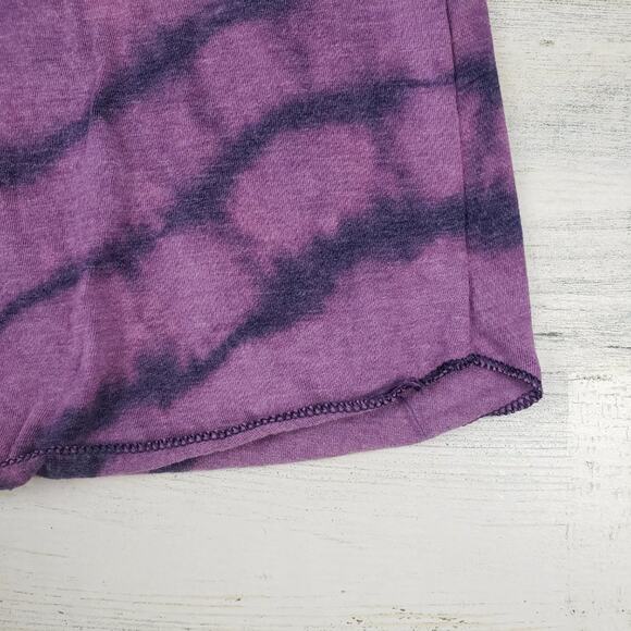 NWOT American Apparel Custom Purple Bleach Tie Dye Diagonal Box Tank Top Size XS - Picture 6 of 11
